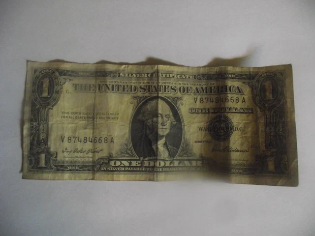 Consecutive 1957 One Dollar Blue Seal Note Silver Certificate Bill $1 Sequential