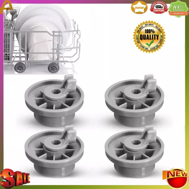 4/8X Dishwasher Lower Bottom Basket Roller Wheels For Bosch Neff Siemens 165314