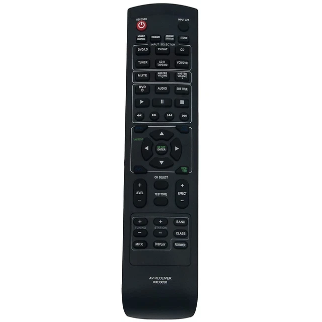 Xxd3038 Replacement Remote Control Work With Pioneer Av Receiver Htp220K Htp22