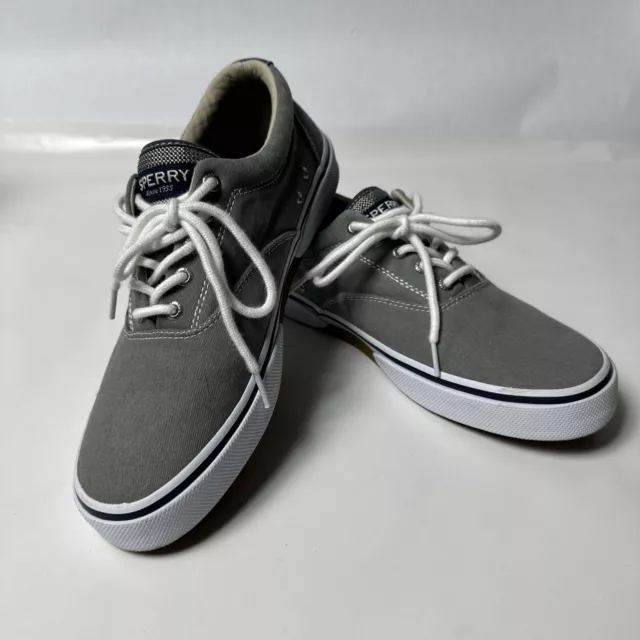 Men's Sperry Halyard CVO Ripstop Sneakers Shoes Grey Size 11