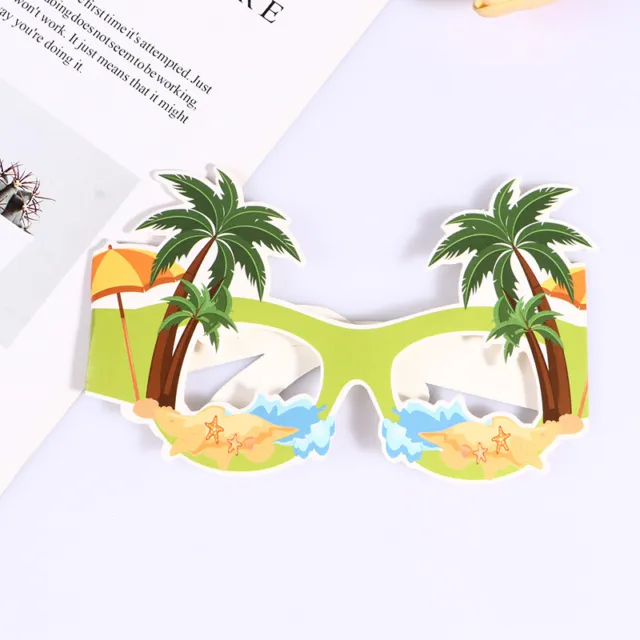 6 pz occhiali da sole da festa hawaiani fenicotteri piscina tropicale decorazione spiaggia * jy