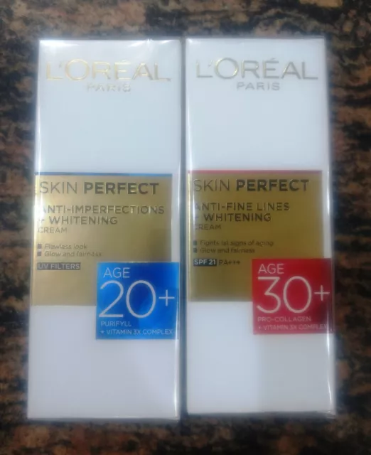 Loreal Paris Skin Perfect Whitening Cream Age 20 Age 30 18 Gram Brand New