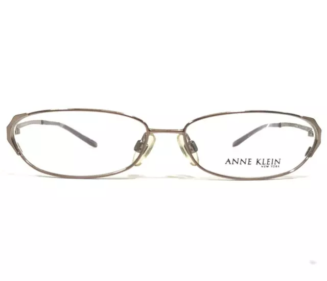 Anne Klein Eyeglasses Frames AK9060 446 Gold Oval Full Wire Rim 54-14-140