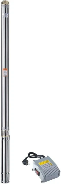Pompe De Puits Submersible 12V 180W – Acier Inoxydable, Débit 1,2 M³/h, Hauteur 30m, Pour Jardin/maison
