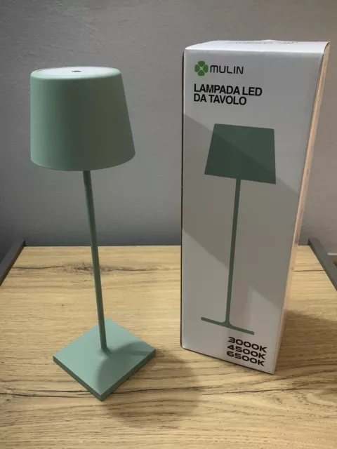 Palmina Mini Lampada Led Touch Dimmer  Da Tavolo Ricaricabile USB Senza Fili