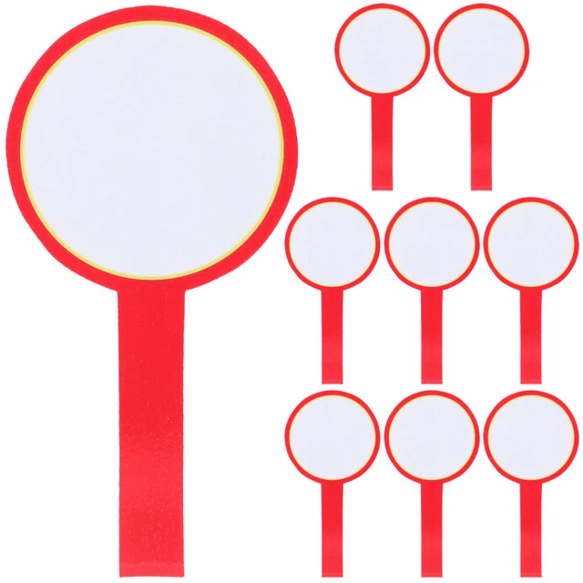 8pcs Blank Score Board Erasable Board Score Board Board Handheld White Board pou