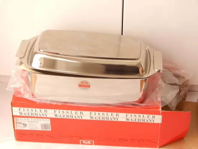 FISSLER CORONAL Multi-Bräter Edelstahl Rostfrei 18/10 ofengeeignet inkl. Einsatz