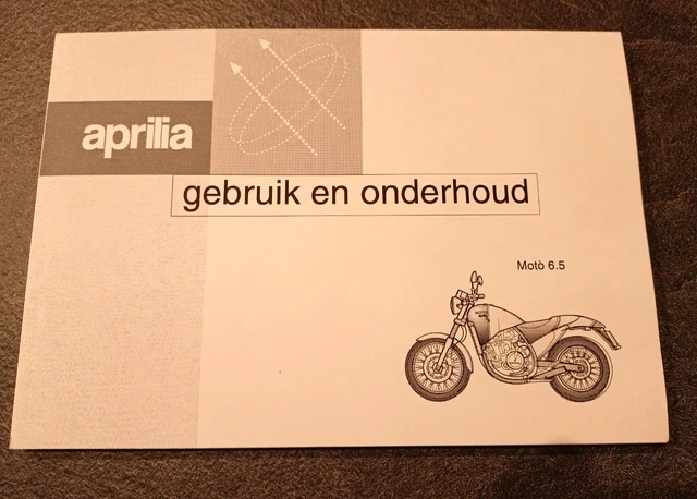 Libretto Uso E Manutenzione Aprilia Mot0' 6.5 Cod Ap8102710 (No Italiano)