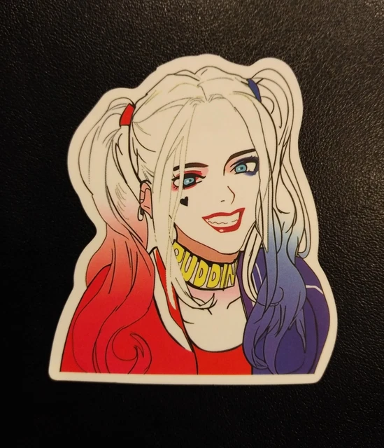 DC Comics Vintage Batman Villain Sexy Harley Quinn  Bumper Sticker Decal
