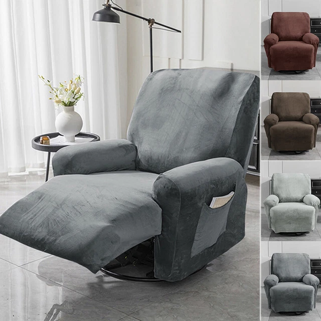 Housse De Fauteuil Inclinable Lydevo Lot De 4 - Extensible Avec Poches Latérales