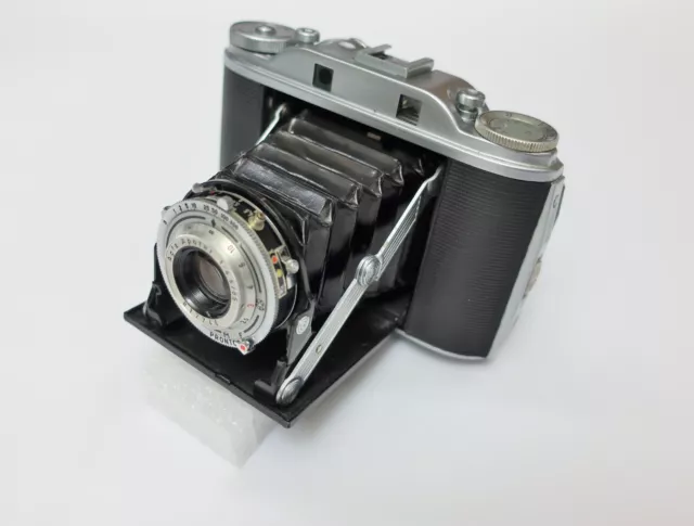 AGFA ISOLETTE III 6X6 APOTAR 4,5/85 mm sehr guter Zustand, mit Tasche, Anleitung