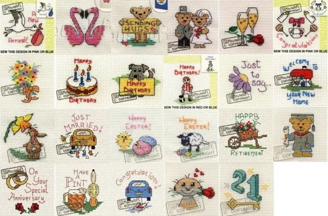 Mouseloft Mini Cross Stitch Kits - Special Occasions - *BUY 3 OR MORE -15% OFF*