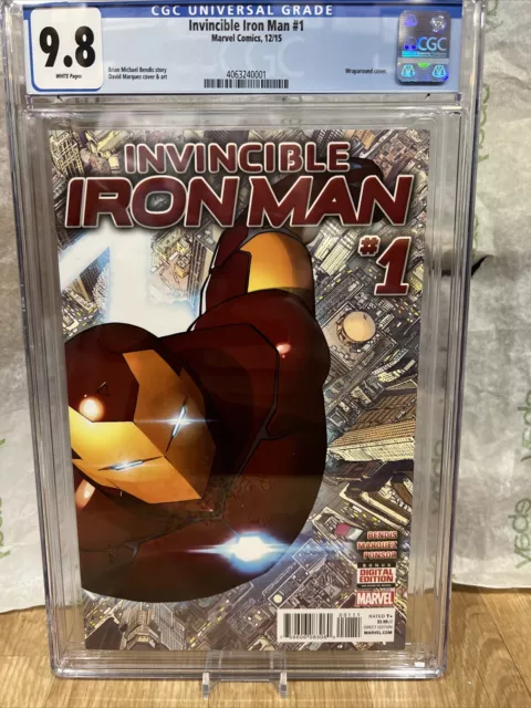 Invincible Iron Man #1 (2015) Marvel CGC 9.8 White