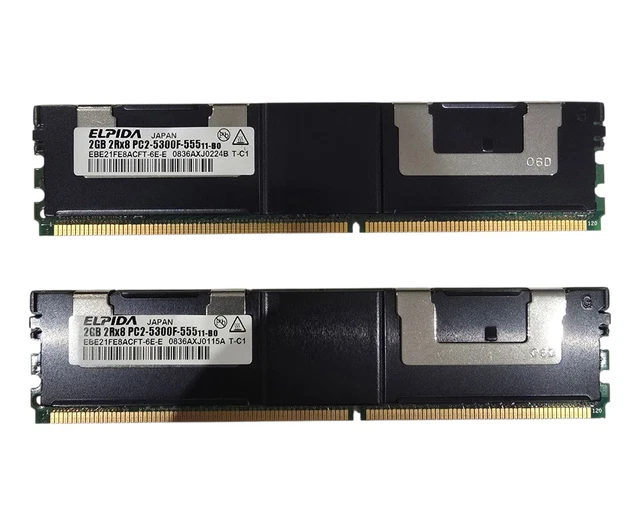 中古】 ELPIDA ebe21fe8acft-6e-e pc2 - 5300 F ddr2 667 2 GB