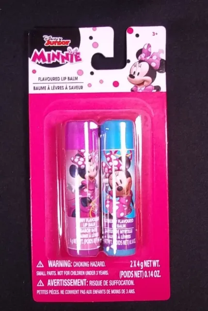 Minnie Mouse 2 pack Lip Balm Blueberry Berry NEW