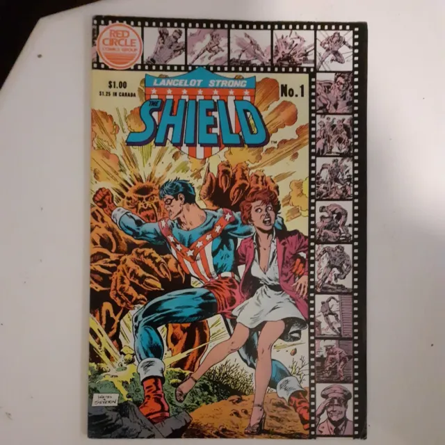 Lancelot Strong The Shield  # 1 Red Circle Comic 1983 Bag & Boarded