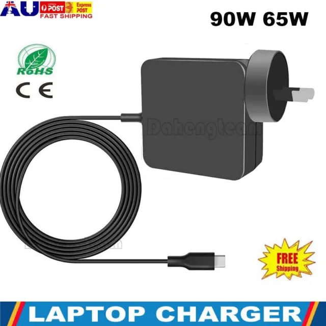 90W Universal USB-C Type-C PD Adapter Laptop Charger AC 45W 65W Power Supply