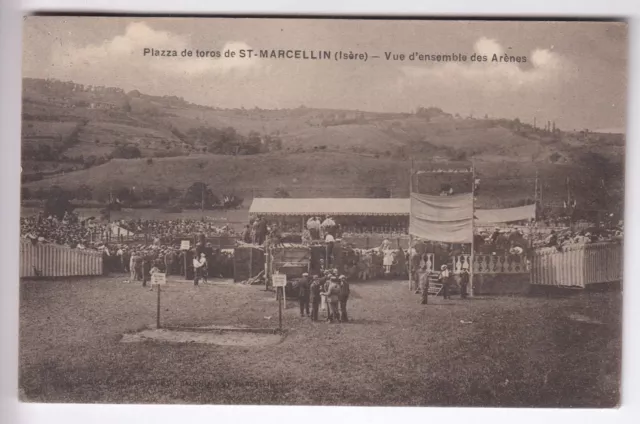 Cpa  Saint Marcellin 38 - Plazza De Toros Vue Des Arenes Tauromachie 1927  ~C63