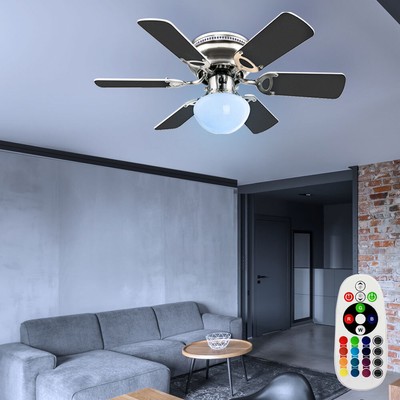 Lampada Da Ventilatore A Ioni Negativi Lampada Da Soffitto Invisibile Ø50CM LED 36W Fan Light Dimmerabile Plafoniera Lampada Da Tavolo Da Pranzo Lampada Da Soggiorno Con Telecomando 