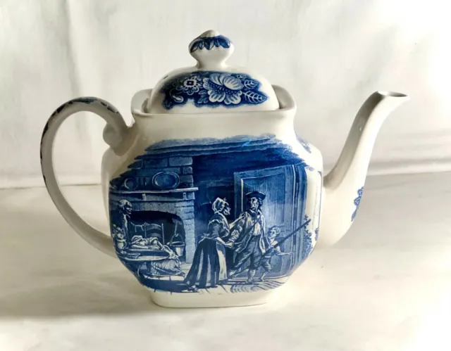 Staffordshire Liberty Blue Teapot With Lid