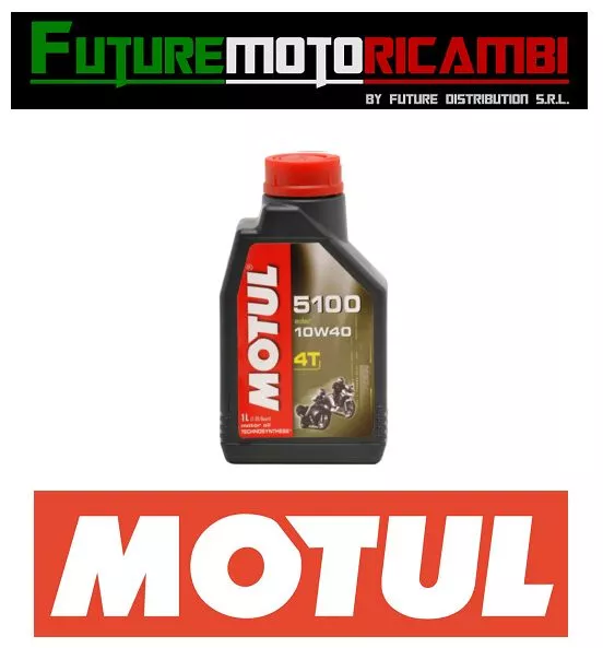 Olio Motore Motul 5100 4T 10W40 Technosynthese Estere 1 Litro Moto T-Max