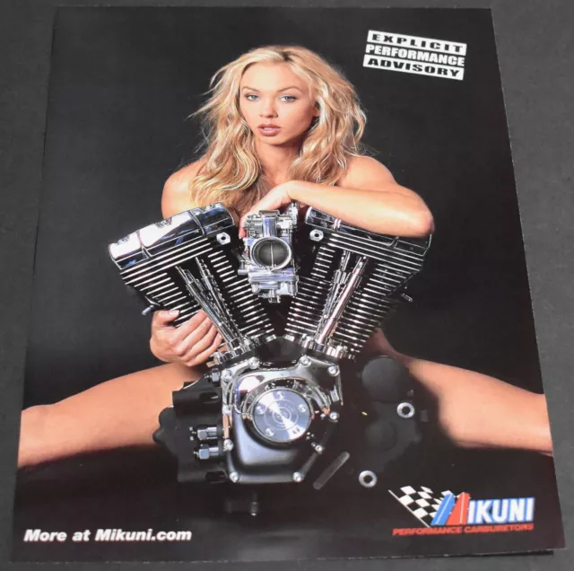 2004 Print Ad Sexy Legs Explicit Performance Advisory Blonde Mikuni Pinup Art