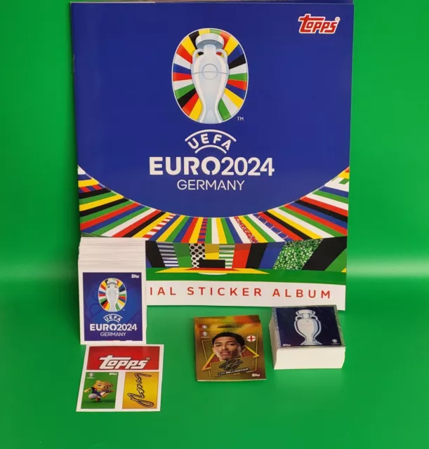 Topps UEFA EURO 2024 Germany alle 707 Sticker komplett + Album