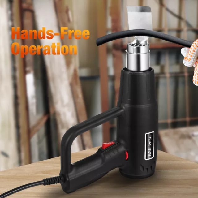 Electric Heat Gun Heating 60-600℃ Temperature Adjustable Hot Air Tool 1500W NEW