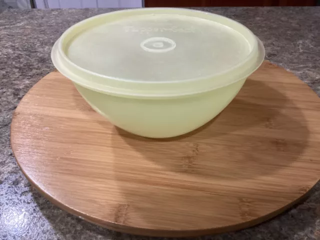 Vintage Tupperware Yellow Bowl 235-2  Bowl 1954 with Tupper-seal lid