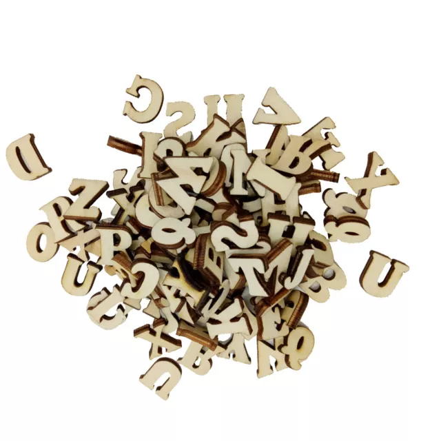 200 pièces Mini lettres en bois Alphabet petit outil bricolage bois artisanat
