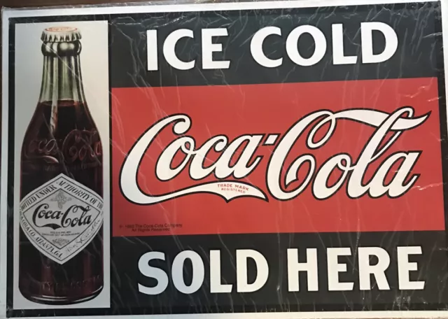 Metal Sign, Coca-Cola “Ice Cold Sold Here”, 16 in by 11 in