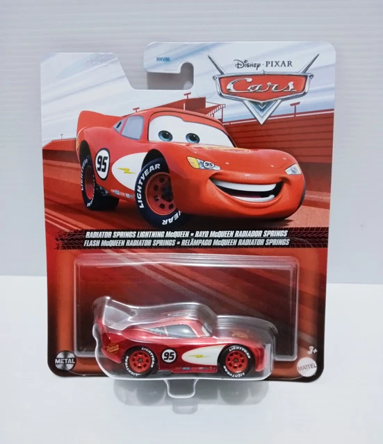 DISNEY PIXAR CARS Radiator Springs Lightning McQueen Diecast Metal Car ...