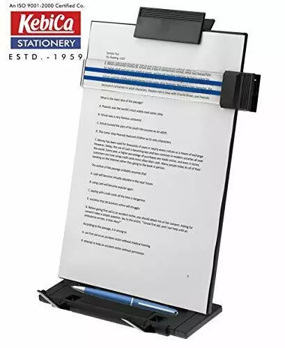 Metal Desktop Document Holder with 7 Adjustable Positions, Adjustable Clip 3