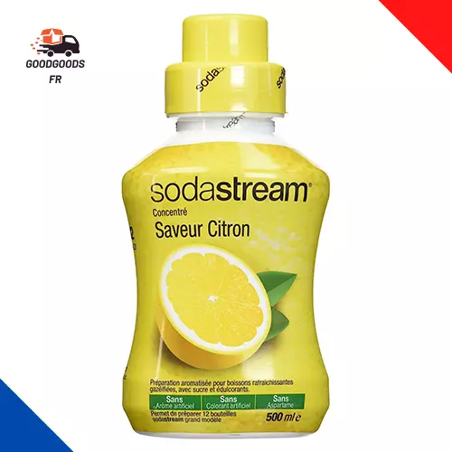 Sodastream Lot de 3 Concentrés Saveur Orange/Limonade/Agrumes – Sans Arôme  Artificiel – 3 x 500 ml