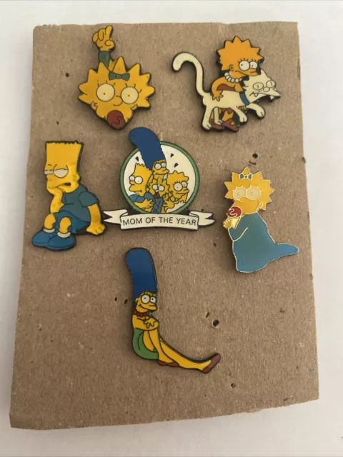 lot de 6 pin's bd simpson