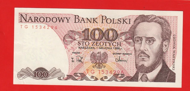 Poland 100 Zlotich 1988 Uncirculated