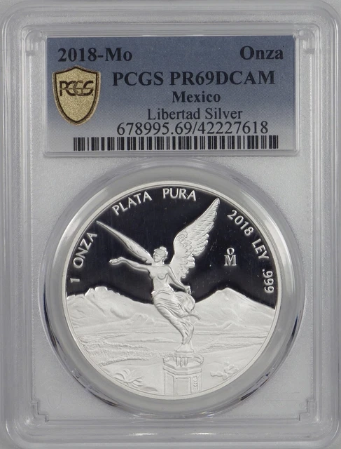2018 1oz PCGS Uncirculated Proof Mexican Libertad Gorgeous Bright Cameo!