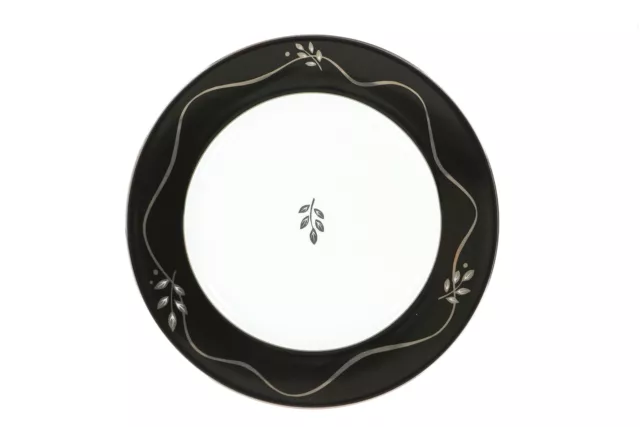 Haviland 249532 Limoges Platinum Duo Platine Black Accent Salad Plate 8.5"