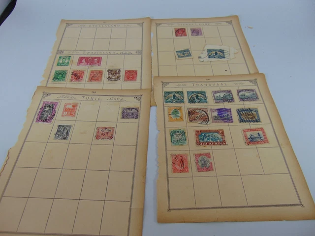 19th CENTURY EARLY 20th POSTAGE STAMP  SOUDAN TUNIS TRANSVAAL UGANDA