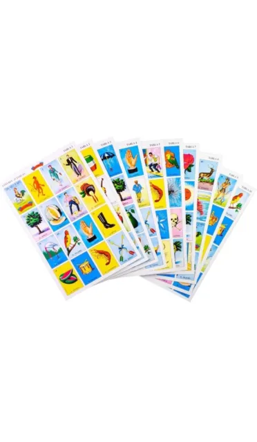 Loteria 10 Different Boards 1 Deck 54 Cards Mexican Bingo Authentic Don Clement
