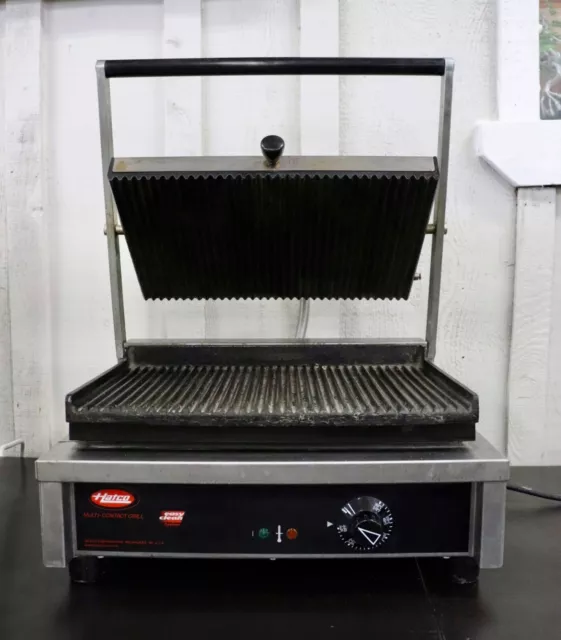 Heavy-Duty Commercial Panini Sandwich Grill Food Press Griddle Restaurant