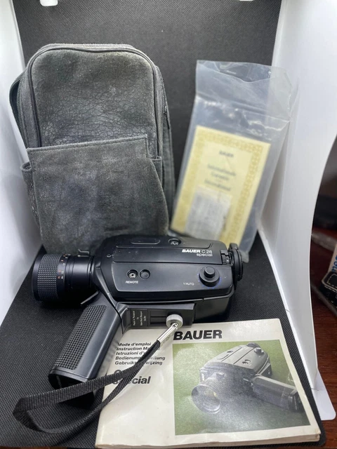 Caméra Ancienne BAUER C8 SUPER Avec Sacoche, Made In Malaysia, état Très Bon