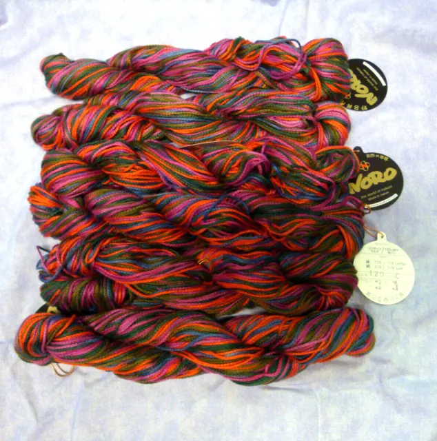 NORO- YARN KNITTING FEVER EISAKU NORO JAPAN - Color #9 New Ruby COTTON BLEND