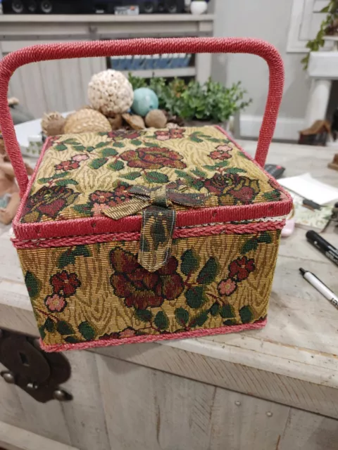 vintage sewing basket box