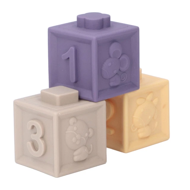 Soft Stacking Building Blocks Numbers Shape Soft Baby Blocks Early Education