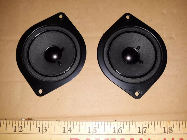 20Yy52 Pair Of Sony Speakers, 1-529-403-21, 18 Ohm, 20 Watt, 3-3/8" Oc Mount Vgc