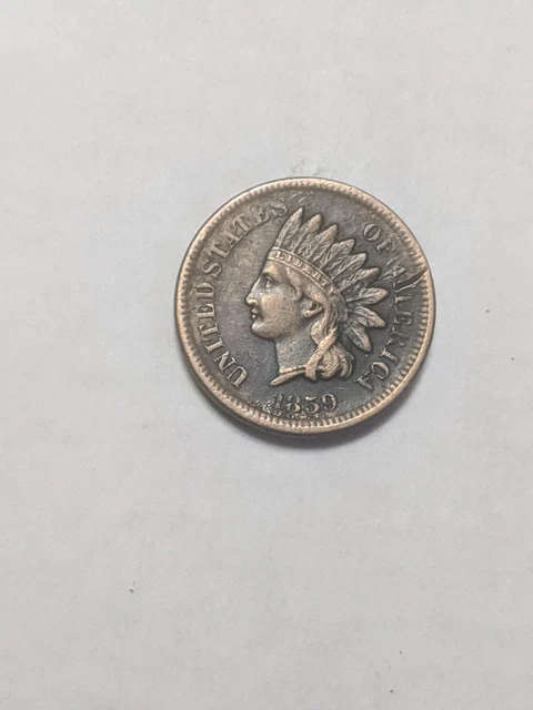 1859 Indian Head Cent - Nice Shape Better Date Old Penny