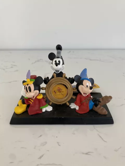 Disney Mickey Mouse Through The Years 75 Years Of Love And Laughter Desk Clock