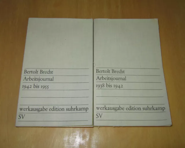8 x Bertolt Brecht - Arbeitsjournal + Anfänge, Erfolge, Exil, Theaterarbeit + ..