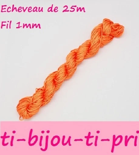 Acheter 1 M De Fil De Jade / Fil Nylon Tressé 1 Mm - Rouge – La Petite Epicerie